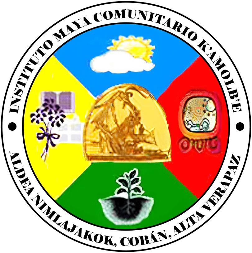 The logo if IMaCK: Insiituto Maya Comunitario Kamolbe.